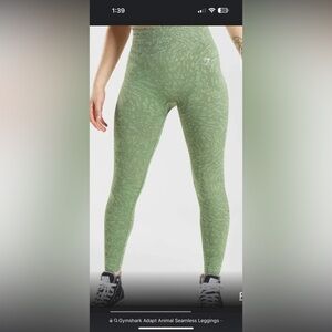 Gymshark Adapt Animal Seamless Leggings - Wild | Iguana Green